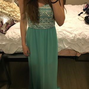 Long Strapless Dress